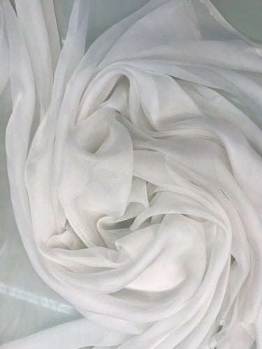 Silk chiffon 54" wide, silk chiffon fabric sold by the yard