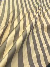 Silk taffeta gold&tan stripe 54&quot; wide