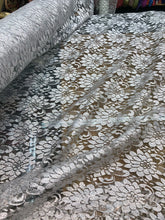 Silver chantaly lace 54&quot; wide