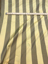 Silk taffeta gold&tan stripe 54&quot; wide