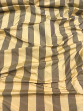 Silk taffeta gold&tan stripe 54&quot; wide