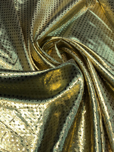 Matalic self jaquard dot lame 56" wide