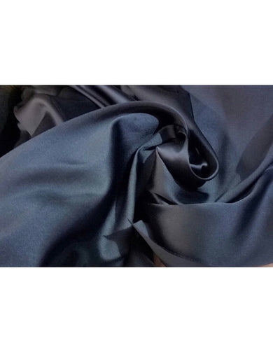 Navy blue Poly Mikado/Zibelline  Fabric. 60" Wide Mikado Fabric is a unique blend makes this fabric soft & Gives Structure to  Dress.