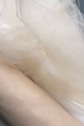 Soft tulle mesh fabric 60" wide. Best usable for bridal viel, bridal gowbs, evening dress and much more.....