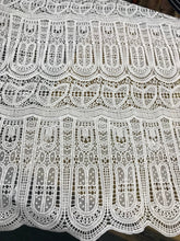 White Guipure lace 52&quot; wide                                Suitable for mini dress long dress etc