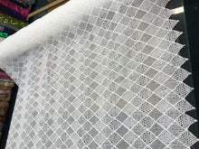 White Guipure lace 52” wide