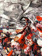 100% silk satin charmouse digital print 54&quot; wide