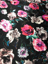 100% silk satin charmouse digital print 54&quot; wide              Sold by the yard