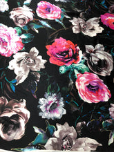100% silk satin charmouse digital print 54&quot; wide              Sold by the yard