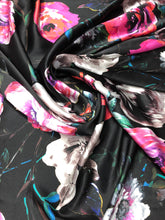 100% silk satin charmouse digital print 54&quot; wide              Sold by the yard