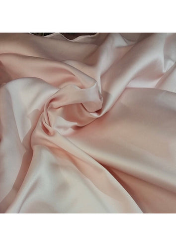 Baby pink Poly Mikado/Zibelline  Fabric. 60" Wide Mikado Fabric is a unique blend makes this fabric soft & Gives Structure to  Dress.