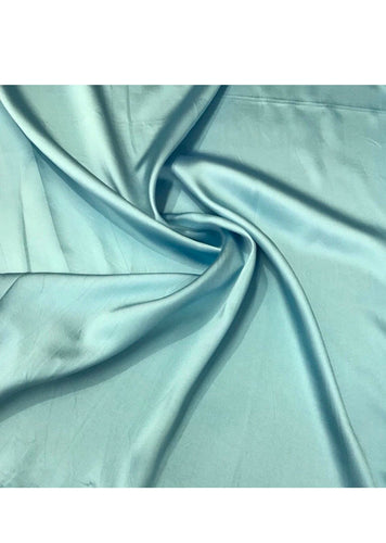 Aqua blue Poly Mikado/Zibelline  Fabric. 60" Wide Mikado Fabric is a unique blend makes this fabric soft & Gives Structure to  Dress.