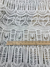 White Guipure lace 52&quot; wide                                Suitable for mini dress long dress etc