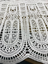 White Guipure lace 52&quot; wide                                Suitable for mini dress long dress etc