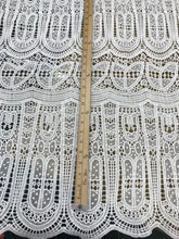 White Guipure lace 52&quot; wide                                Suitable for mini dress long dress etc