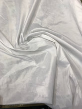 White Shantung/Dupioni fabric. 54&quot; wide. Shantung fabric is unique blend makes this fabric soft and gives structure to dress.