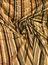 100% silk taffeta satin stripes  54&quot; wide          Sold by the yard