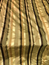100% silk taffeta satin stripes  54&quot; wide          Sold by the yard