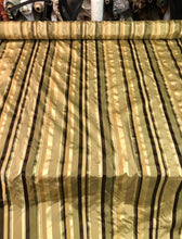 100% silk taffeta satin stripes  54&quot; wide          Sold by the yard