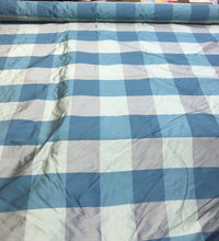 Silk shantung plads 54&quot; wide    Sold by the yard  color: blue grey tones