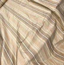 Silk taffeta stripes 54&quot; wide      sold by the yard     Beautiful shades of gold