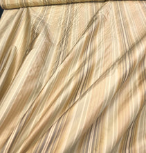 Silk taffeta stripes 54&quot; wide       sold by the yard     Beautiful shades of gold