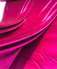 Stretch velvet 60&quot; wide     Beautiful fusia pink color    Fabric sold by the yard