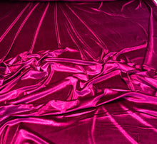 Stretch velvet 60&quot; wide     Beautiful fusia pink color    Fabric sold by the yard