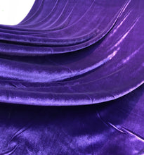Stretch velvet 60&quot; wide     Beautiful purple color   Fabric sold by the yard