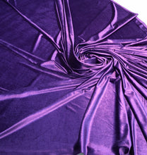 Stretch velvet 60&quot; wide     Beautiful purple color   Fabric sold by the yard