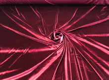 Stretch velvet 60&quot; wide     Beautiful wine color   Fabric sold by the yard