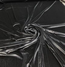 Stretch velvet 60&quot; wide     Beautiful jet black color    Fabric sold by the yard