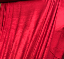 Stretch velvet 60&quot; wide     Beautiful bright red color    Fabric sold by the yard