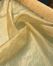 Crinkle organza 45&quot; wide    Beautiful gold color  fabric sold by the yard