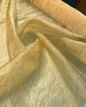 Crinkle organza 45&quot; wide    Beautiful gold color  fabric sold by the yard