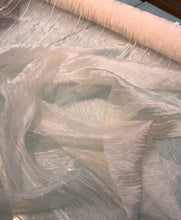 Crinkle organza 45&quot; wide  Beautiful Cream color       Fabric sold by yard