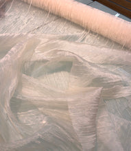Crinkle organza 45&quot; wide  Beautiful Cream color       Fabric sold by yard