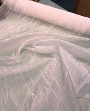 Crinkle organza 45&quot; wide   beautiful white color    Fabric sold by the yard