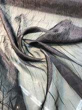 Crinkle organza 45&quot; wide   Beautiful blavk color    Fabric sold by the yard