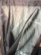 Crinkle organza 45&quot; wide   Beautiful blavk color    Fabric sold by the yard