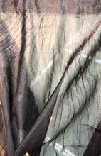 Crinkle organza 45&quot; wide   Beautiful blavk color    Fabric sold by the yard