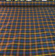 Silk dupion plaid 45&quot; wide     Beautiful holiday colors    Fabric sold by the yard