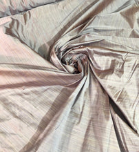 Silk shantung pinstripes 54&quot; wide   Beautiful lilac color    Fabric sold bybthe yard