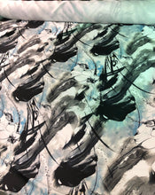 Poly Mikado/Zibelline  Fabric. Digitally printed 60&quot; Wide Mikado Fabric is a unique blend makes this fabric soft & Gives Structure to  Dress