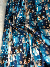 Poly Mikado/Zibelline digitally printed Fabric. 60&quot; Wide Mikado Fabric is a unique blend makes this fabric soft & Gives Structure to  Dress.