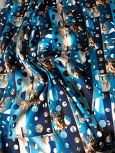 Poly Mikado/Zibelline digitally printed Fabric. 60&quot; Wide Mikado Fabric is a unique blend makes this fabric soft & Gives Structure to  Dress.