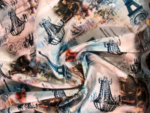 Poly Mikado/Zibelline digitally printed Fabric. 60&quot; Wide Mikado Fabric is a unique blend makes this fabric soft & Gives Structure to  Dress.