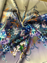 Poly Mikado/Zibelline digitally printed Fabric. 60&quot; Wide Mikado Fabric is a unique blend makes this fabric soft & Gives Structure to  Dress.