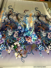 Poly Mikado/Zibelline digitally printed Fabric. 60&quot; Wide Mikado Fabric is a unique blend makes this fabric soft & Gives Structure to  Dress.