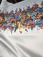 Poly Mikado/Zibelline digitally printed Fabric. 60&quot; Wide Mikado Fabric is a unique blend makes this fabric soft & Gives Structure to  Dress.